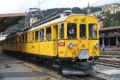 RhB (Rhätische Bahn), St. Mortiz, 10. July 2004